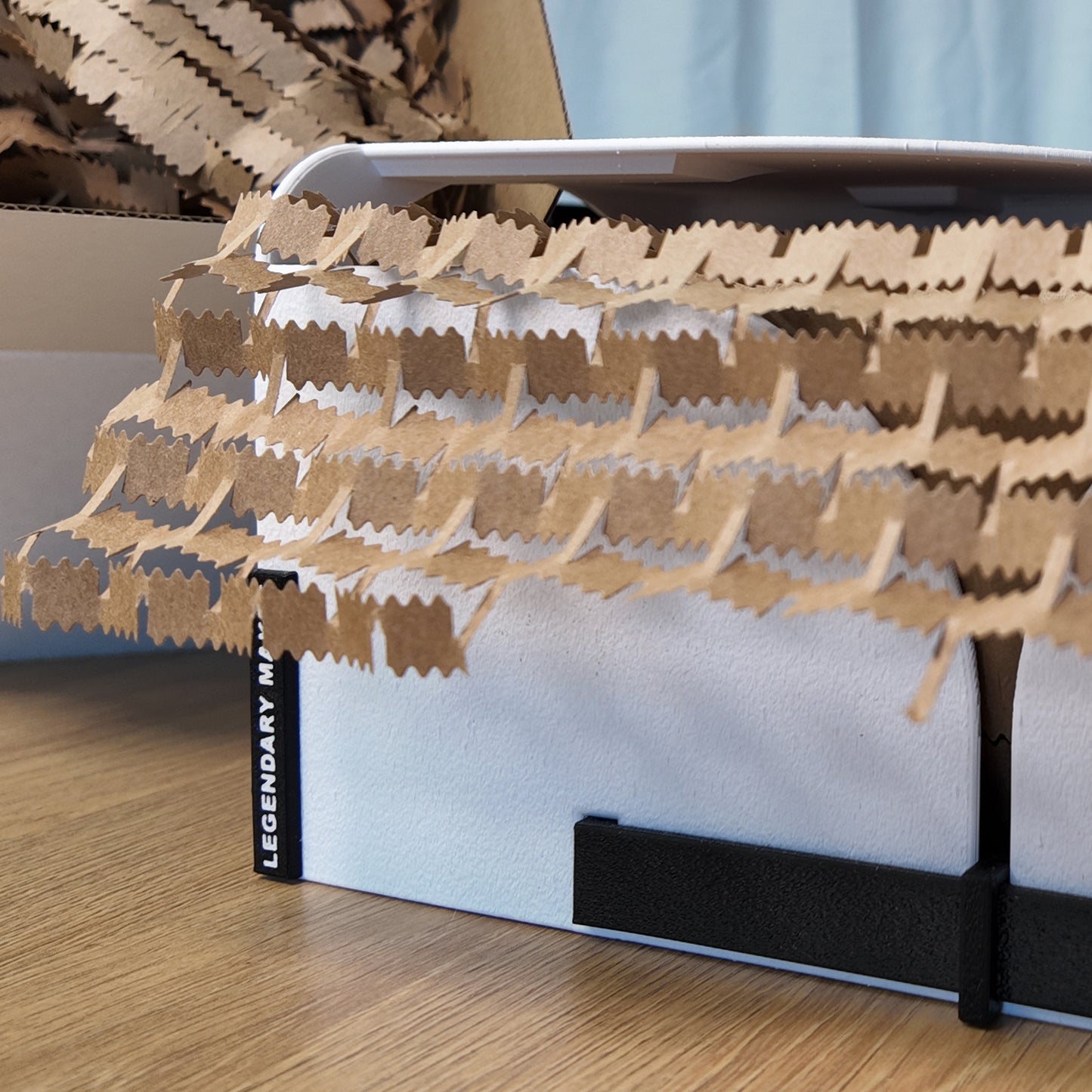 Cushion Lock Protective Wrap Holder | PETG Replacement Dispenser for 12" x 175ft Scotch Rolls | Wall or Desk Mount | Legendary Makes