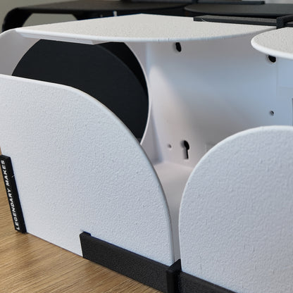 Cushion Lock Protective Wrap Holder | PETG Replacement Dispenser for 12" x 175ft Scotch Rolls | Wall or Desk Mount | Legendary Makes