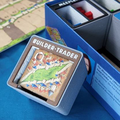 Carcassonne Organizer — Stone & Marble Themed Gridfinity Starter Kit | Fits 2nd & 3rd Edition | 3D Printed in Colorado
