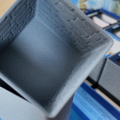 Carcassonne Organizer Stone Marble Themed Gridfinity Fits 2nd 3rd Edition 3D Printed Board Game Storage Solution