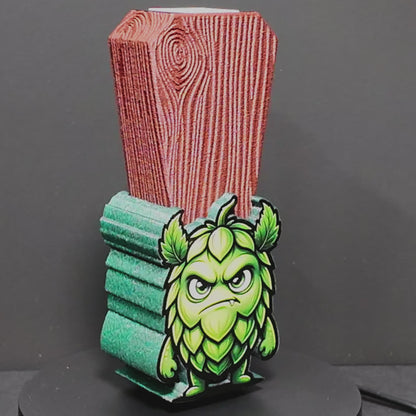 Beer Tap Handle — VersaTap™ Hug — Magnetic Wood PLA Kegerator Handle