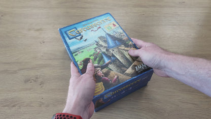 Carcassonne Organizer Stone Marble Themed Gridfinity Fits 2nd 3rd Edition 3D Printed Board Game Storage Solution