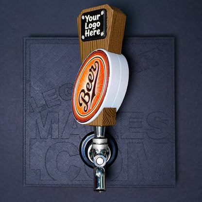 Beer Tap Handle — VersaTap™ Hug — Magnetic Wood PLA Kegerator Handle