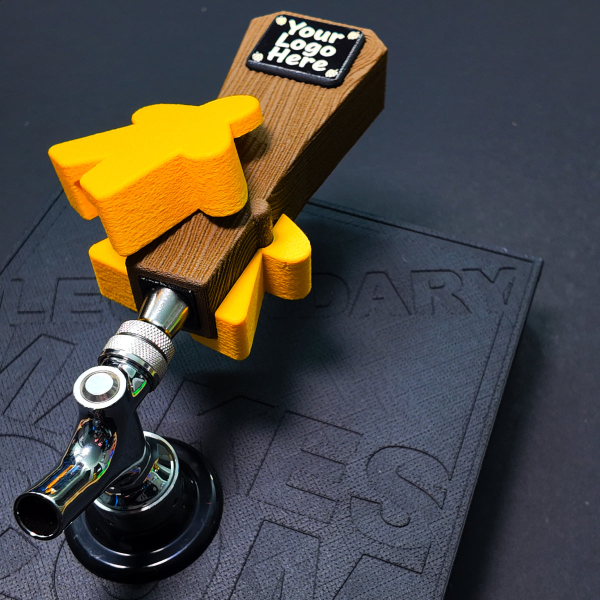 Beer Tap Handle — VersaTap™ Hug — Magnetic Wood PLA Kegerator Handle