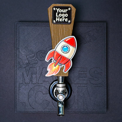 Beer Tap Handle — VersaTap™ Hug — Magnetic Wood PLA Kegerator Handle