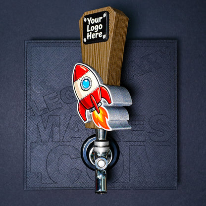 Beer Tap Handle — VersaTap™ Hug — Magnetic Wood PLA Kegerator Handle